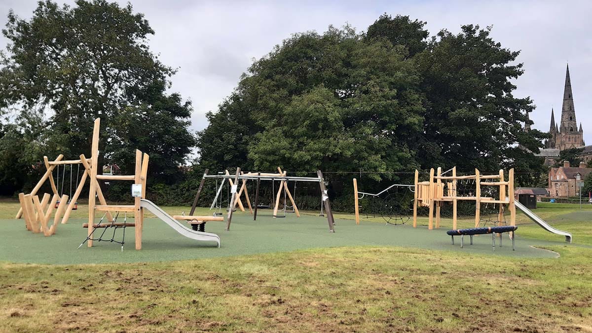 The new play area at Stowe Fields