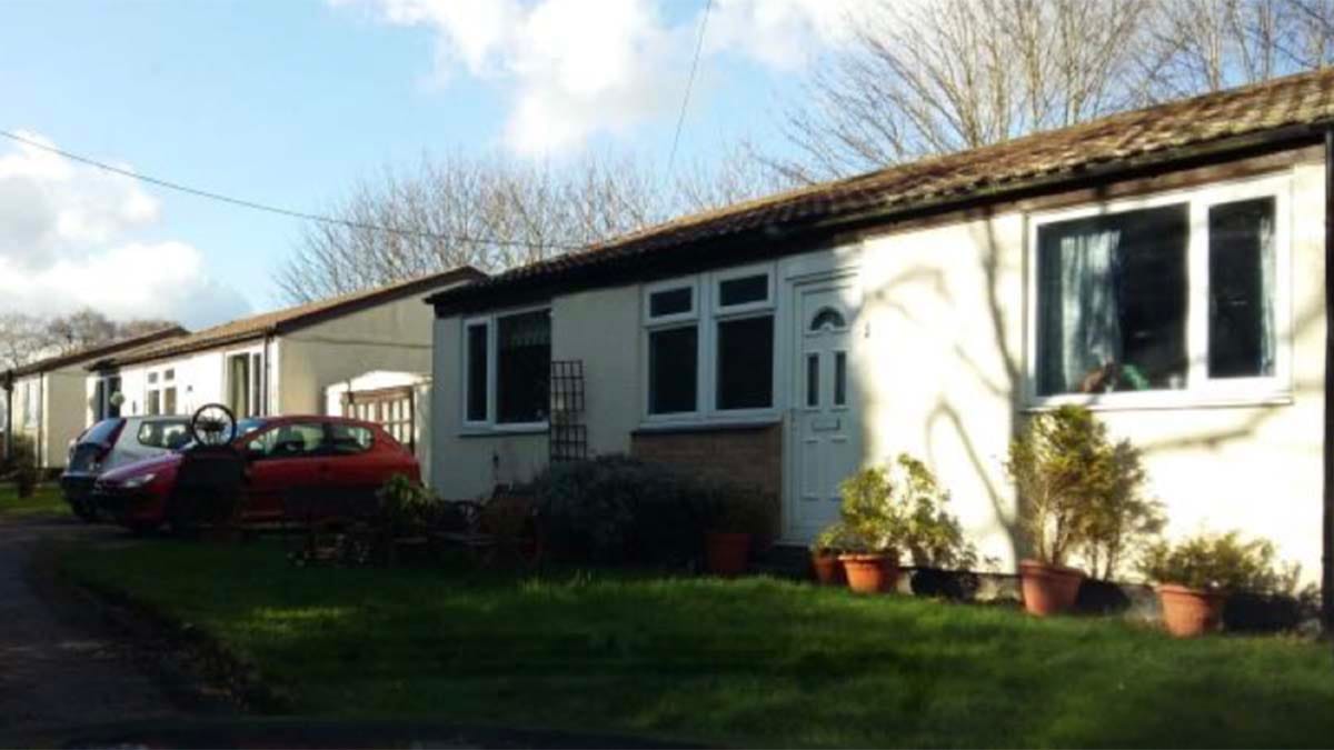 The bungalows earmarked for demolition