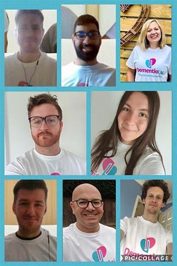 Members of the team taking on the charity challenge