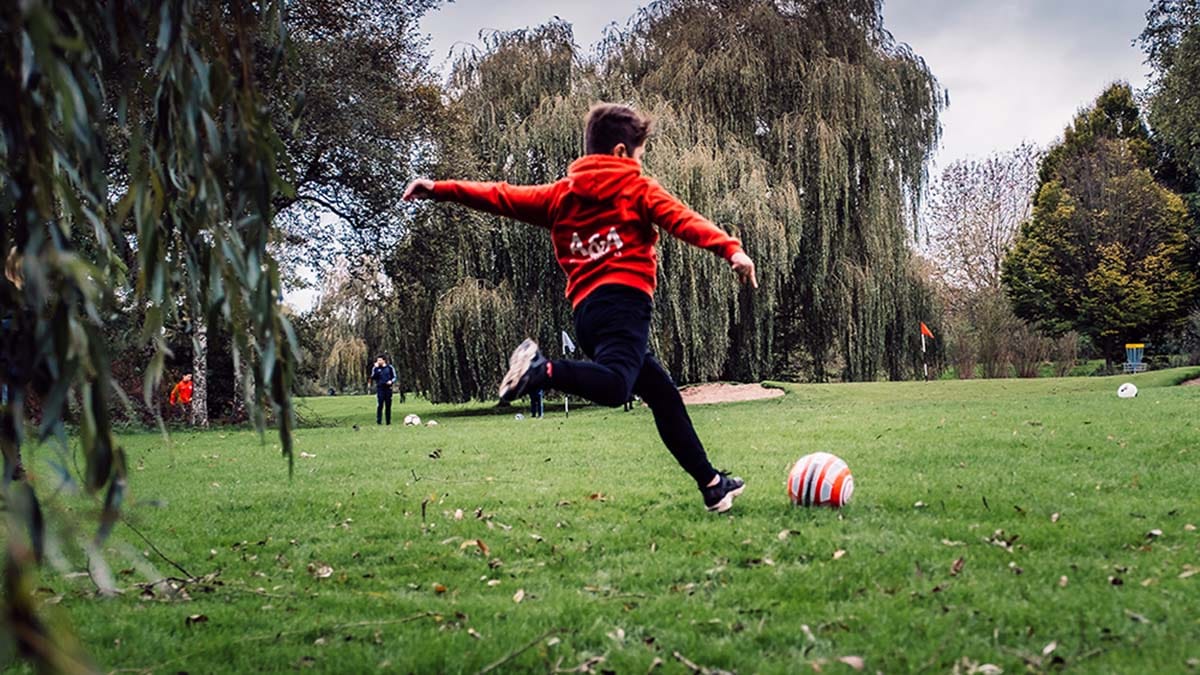 Foot golf at Beacon Park