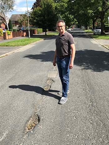 Cllr Paul Ray on Weston Road