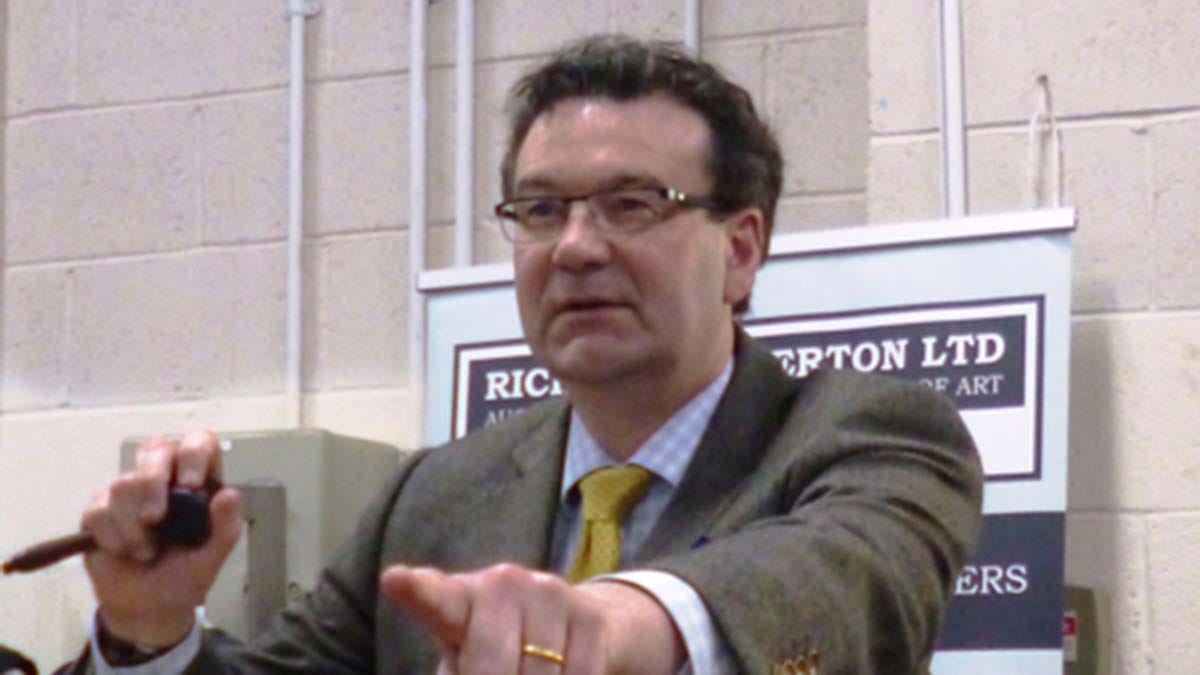 Auctioneer Richard Winterton in the saleroom