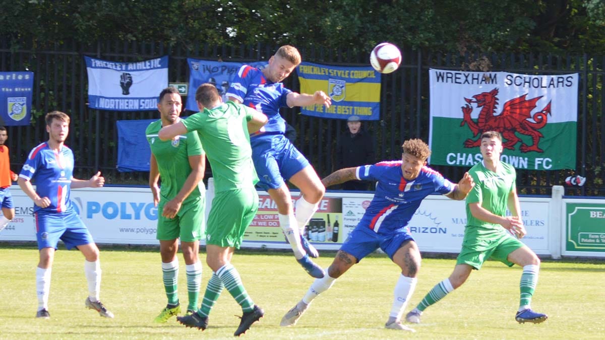 Action from Chasetown's game against Frickley Athletic