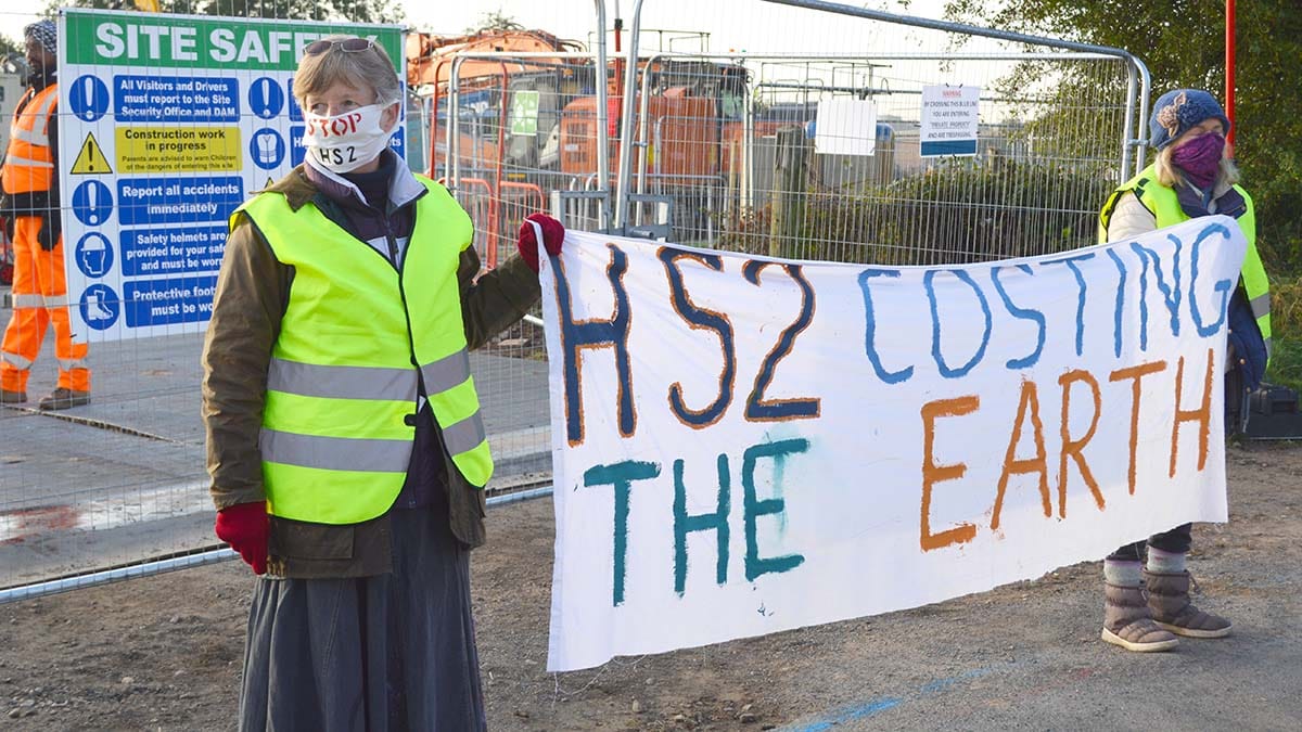 Protestors in Lichfield. Picture: Extinction Rebellion