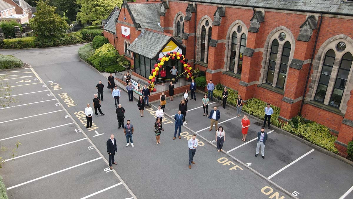 The reopening ceremony at the Busy Bees headquarters in Burntwood