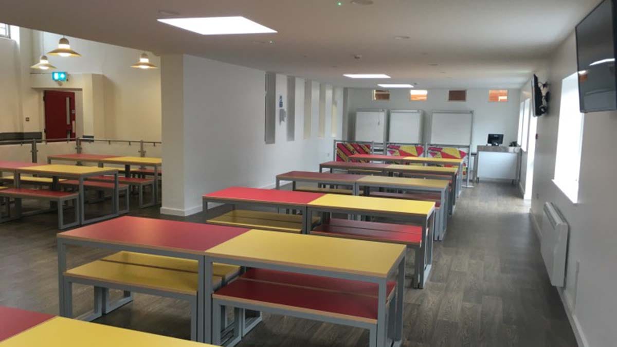 The extended canteen area. Picture: The Friary School
