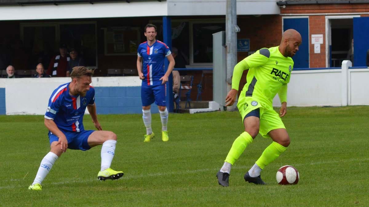 Action from Chasetown's game with Hednesford Town. Picture: Louise Yates