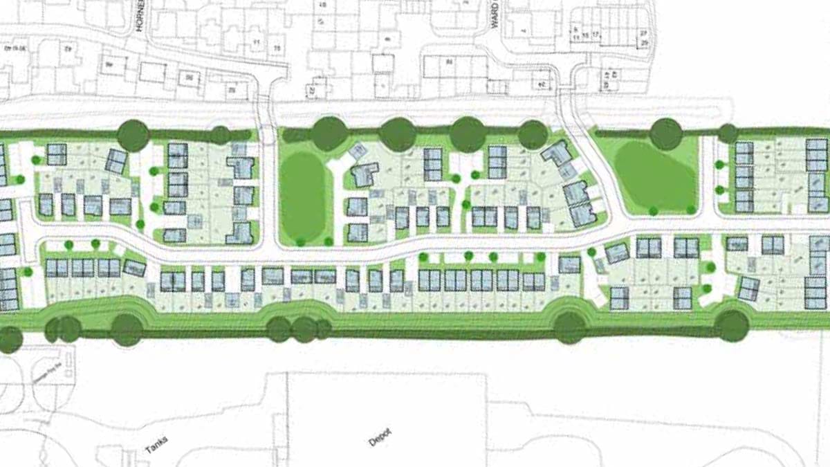 The proposed layout of the new homes in Fradley