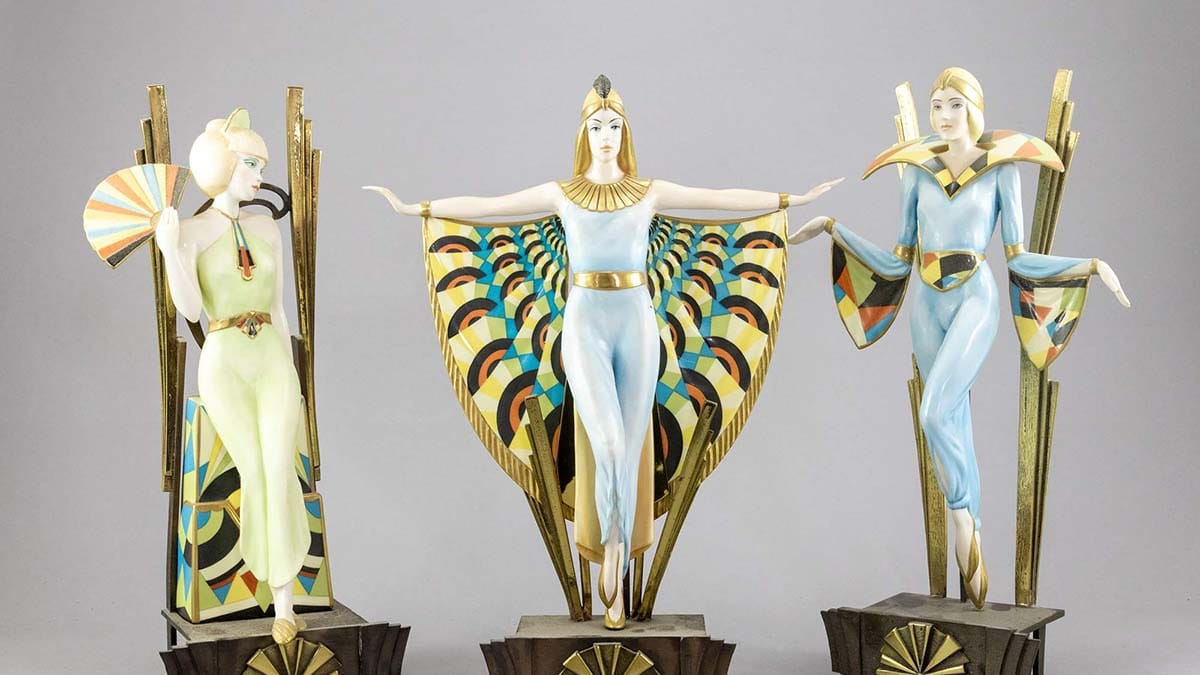 Some of the porcelain in Roy Taylor's collection. Picture: Hansons Auctioneers