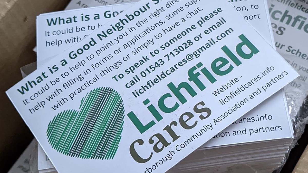 Lichfield Cares postcards