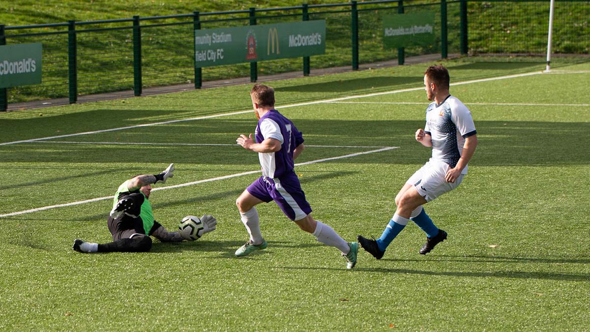 Action from Lichfield City's game against Cadbury Athletic. Picture: Nigel Lord