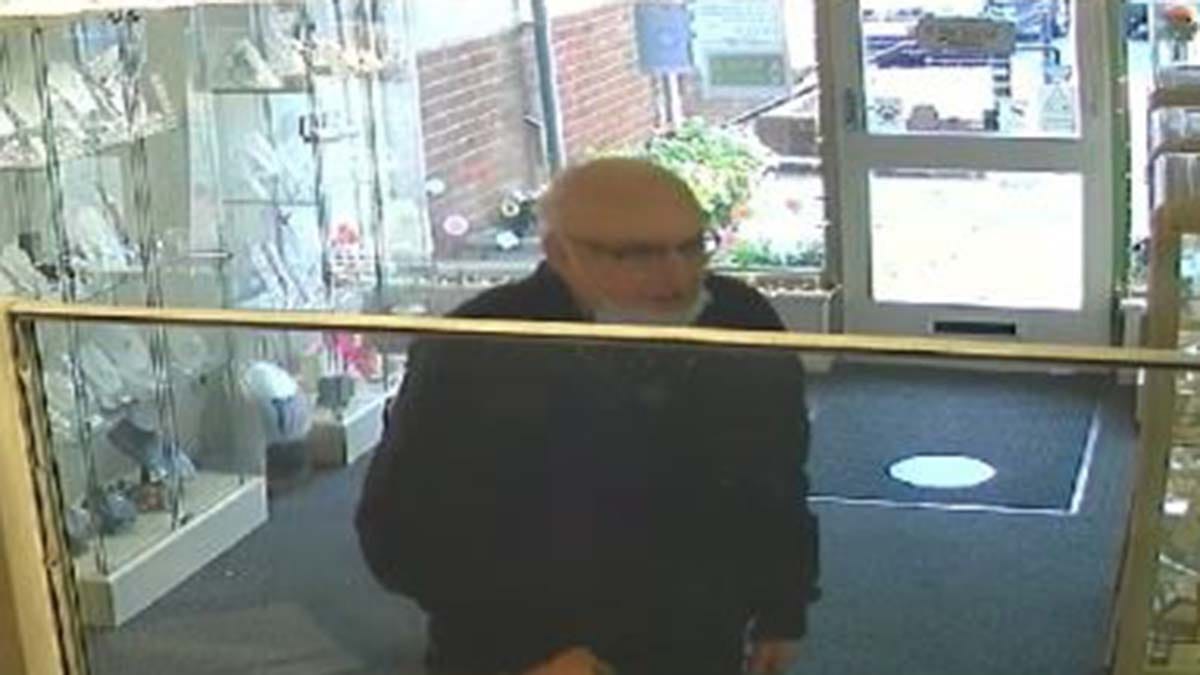 The CCTV image of the man police want to speak to
