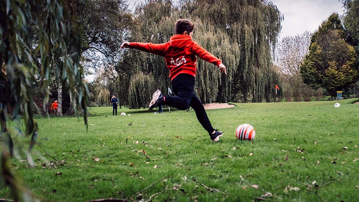 Foot golf at Beacon Park