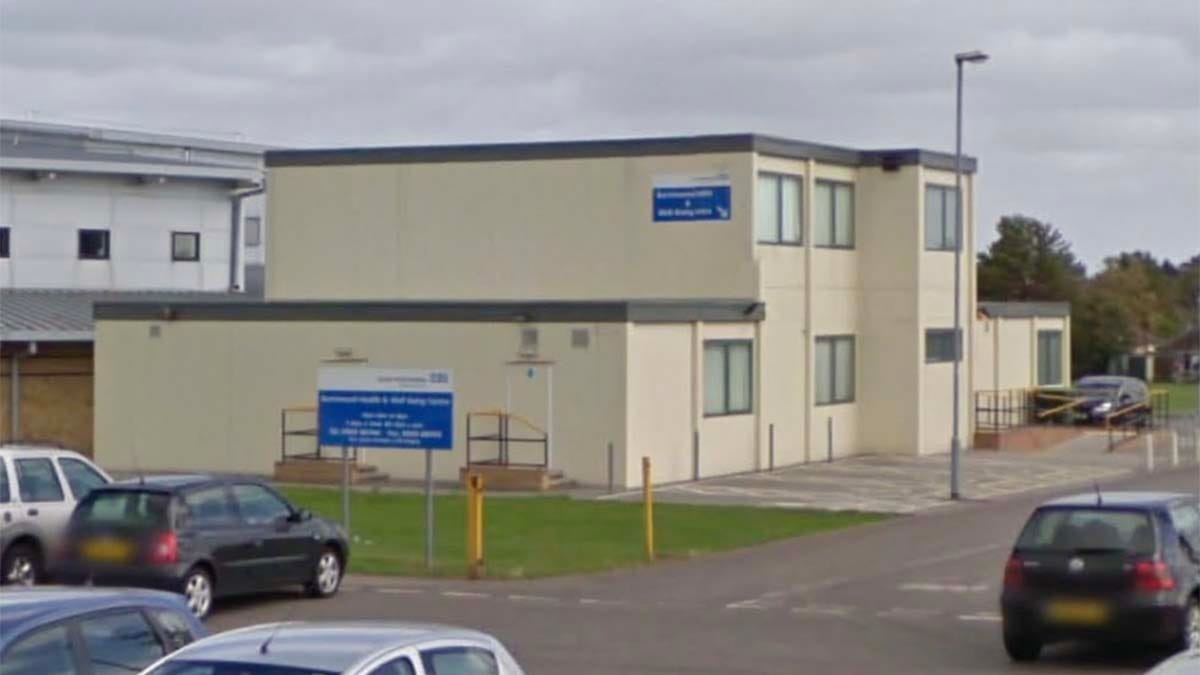 The temporary health and wellbeing centre in Burntwood
