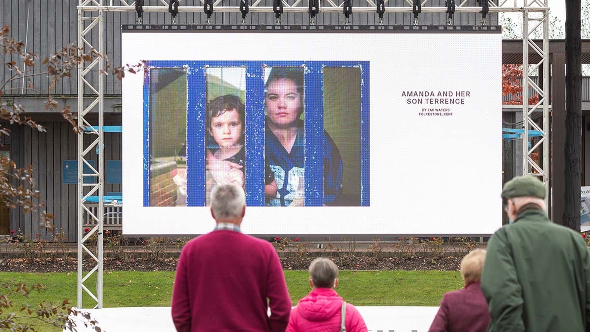 One of the images in the Hold Still exhibition at the National Memorial Arboretum. Picture: National Memorial Arboretum