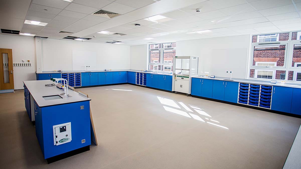 One of the new teaching areas at King Edward VI School