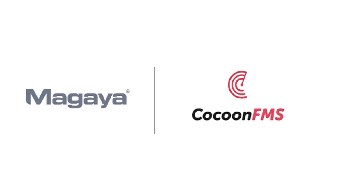 The logos of Magaya and CocoonFMS
