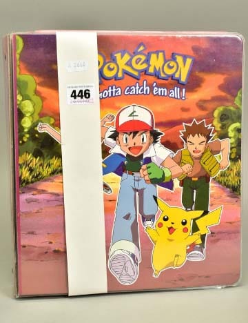The Pokemon folder of cards that sold at auction in Lichfield