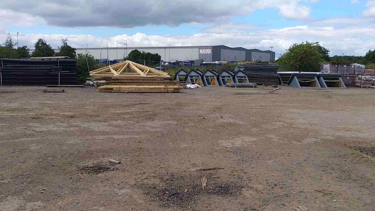 Part of the site proposed for the new primary school