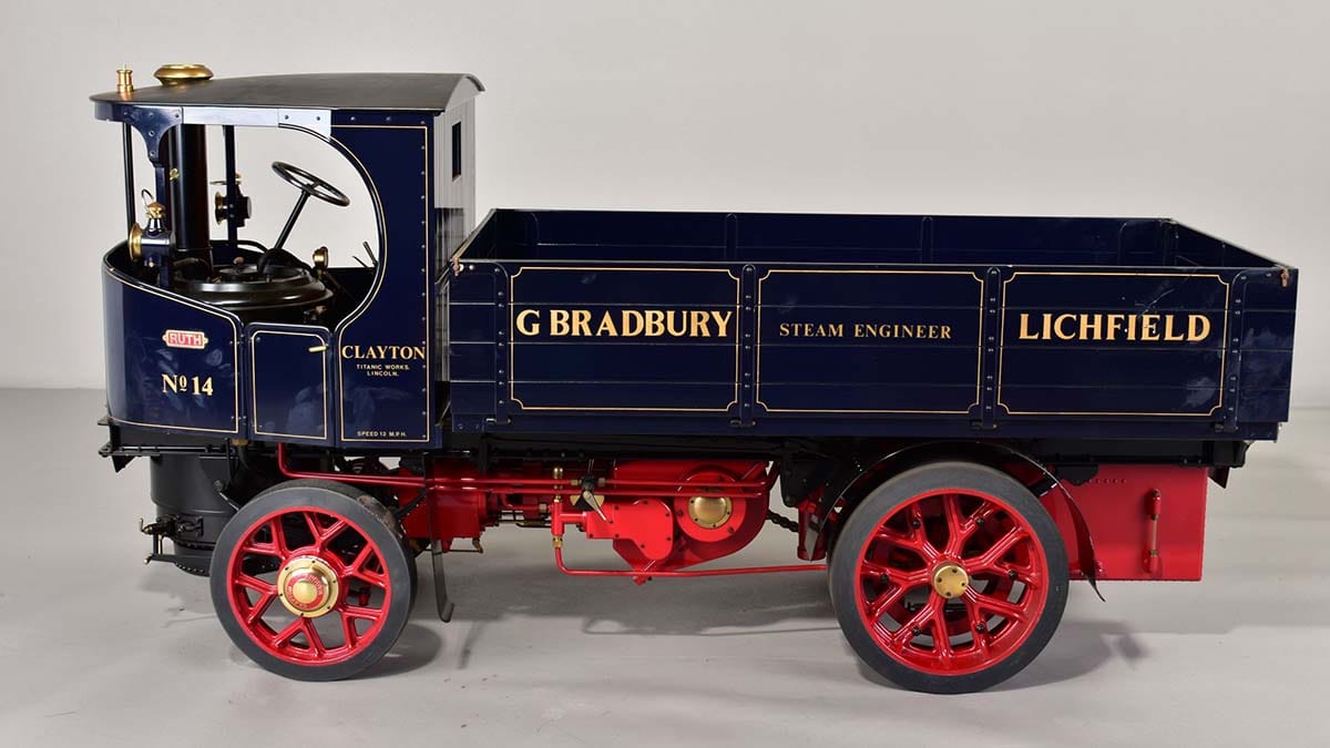 One of the steam wagons being sold at auction