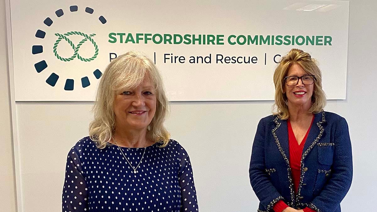 Dickie James and Sue Arnold launching the new support service
