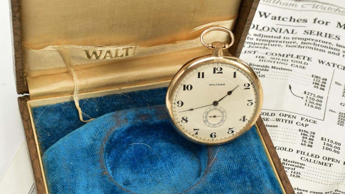 A Waltham Opera Watch going up for auction after being spotted at a Richard Winterton Auctioneers valuation event in Lichfield