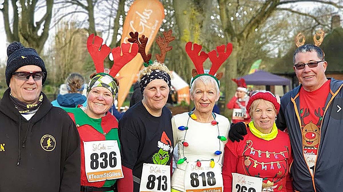 People taking part in the 2019 Rudolph Run