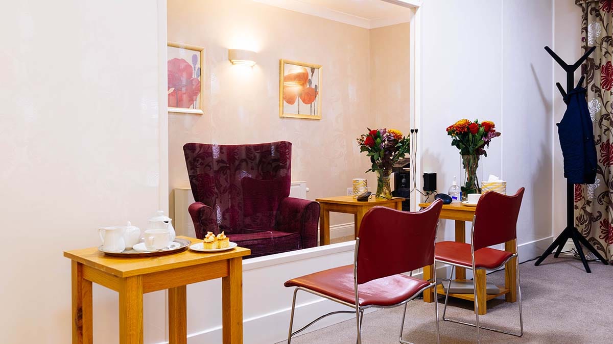 The new visiting room