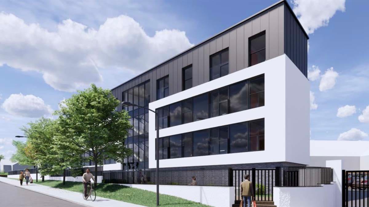 An artist's impression of the new apartment block