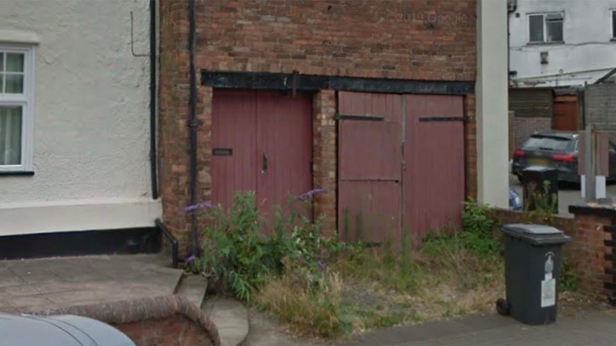The building earmarked for the workshop and apartments