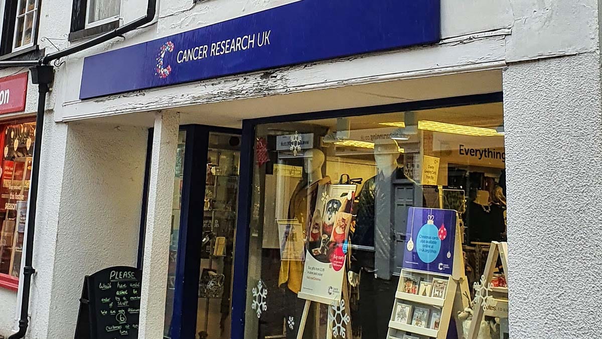 The Cancer Research UK shop in Lichfield