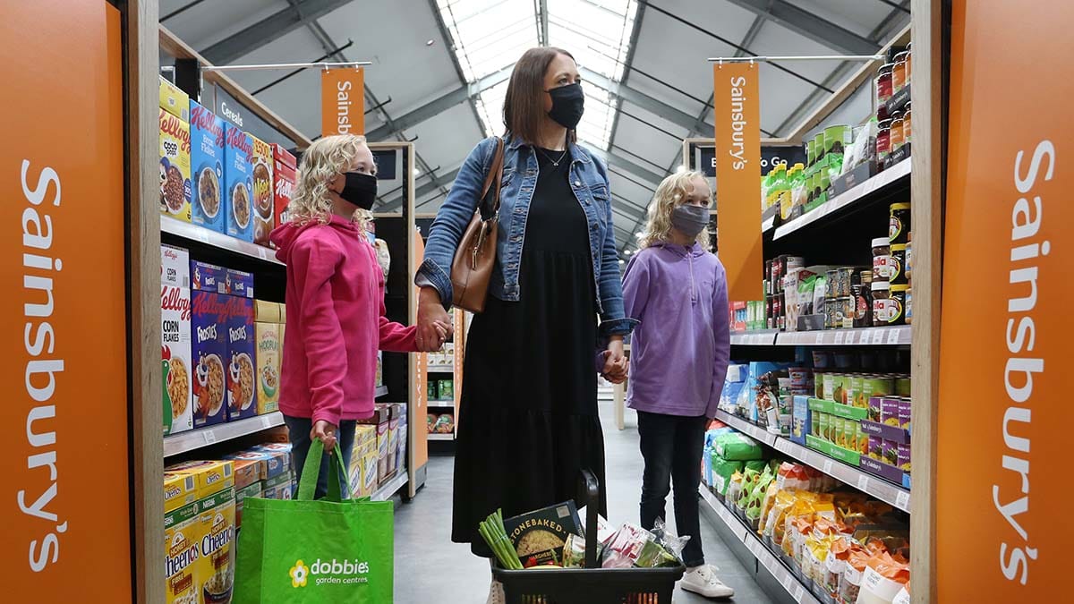 Sainsbury's food hall at Dobbies