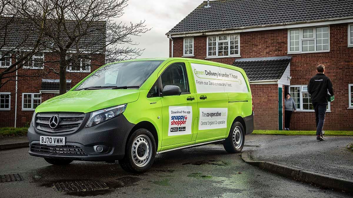 One of the new Central England Co-op home delivery vans