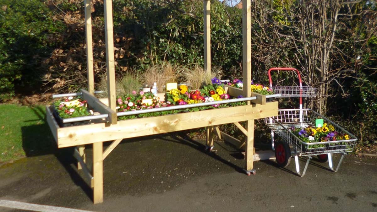 The pop-up stall. Picture: Cherry Orchard Garden Service