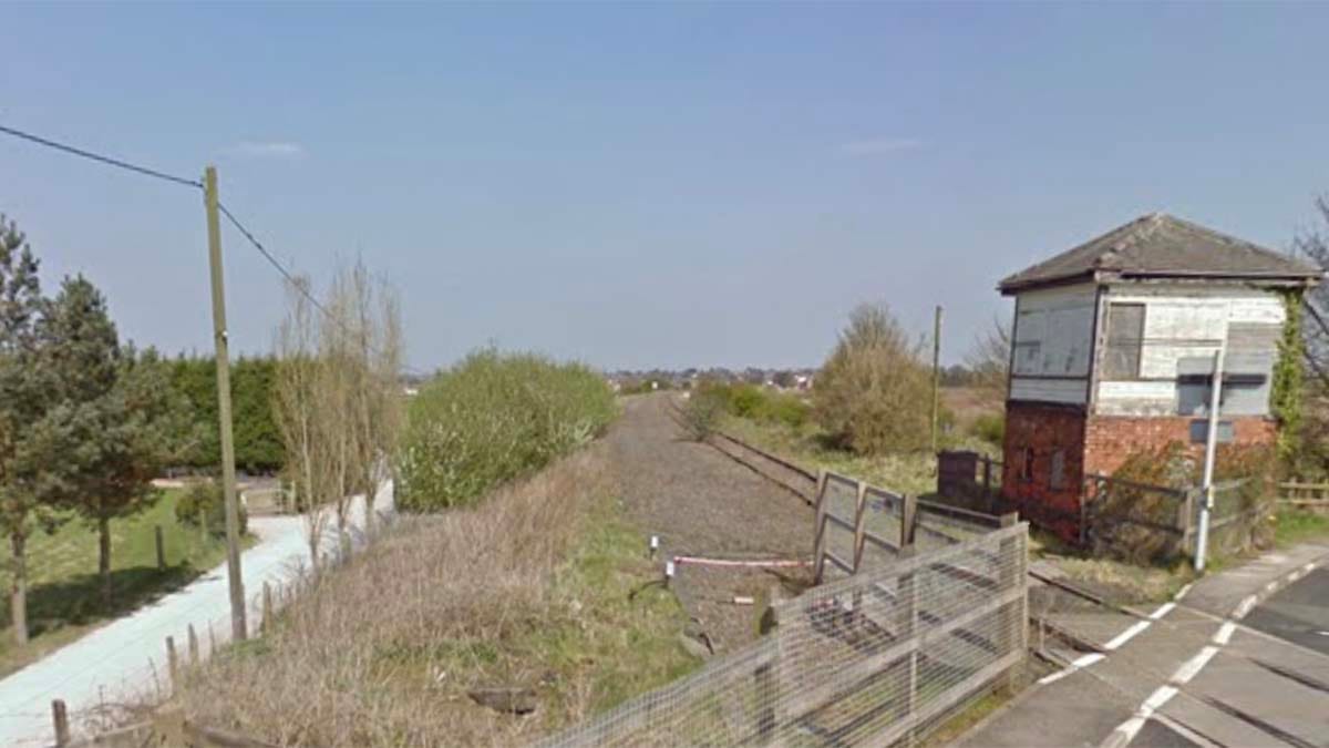 A level crossing on the former Lichfield to Walsall railway line. Picture: Google Streetview