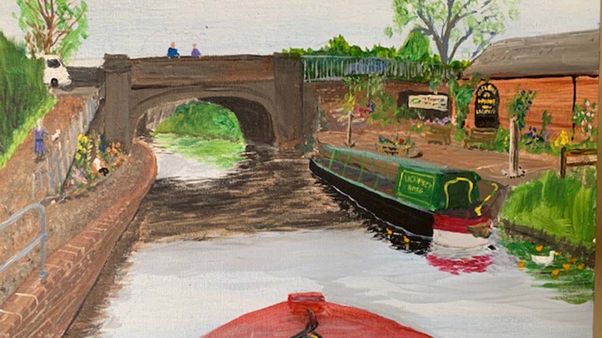 The painting of Gallows Wharf