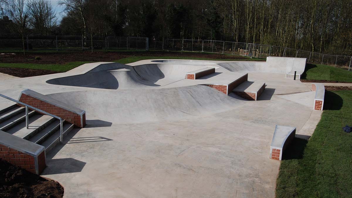 The skatepark at Beacon Park