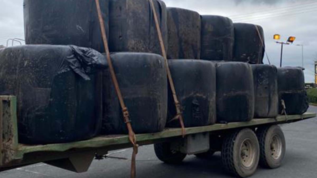 One of the vehicles inspected by police during the operation