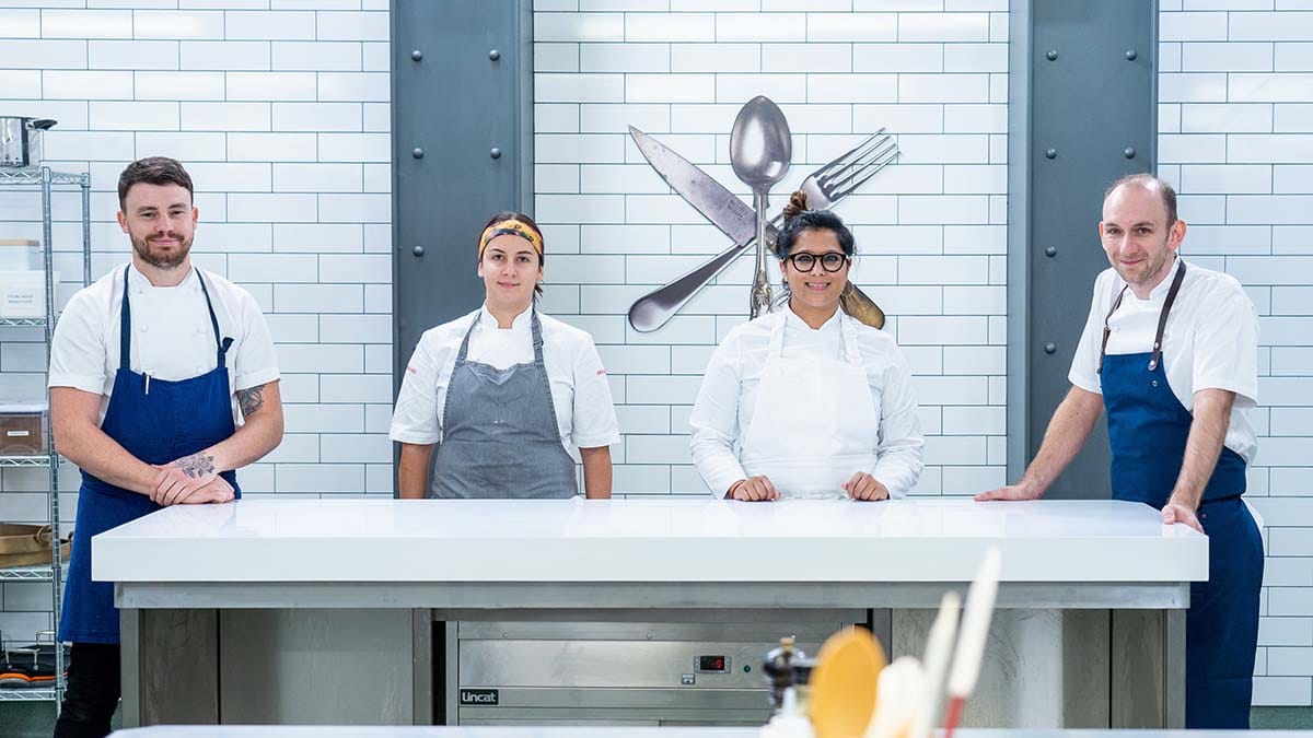 Liam Dillon (left) on The Great British Menu