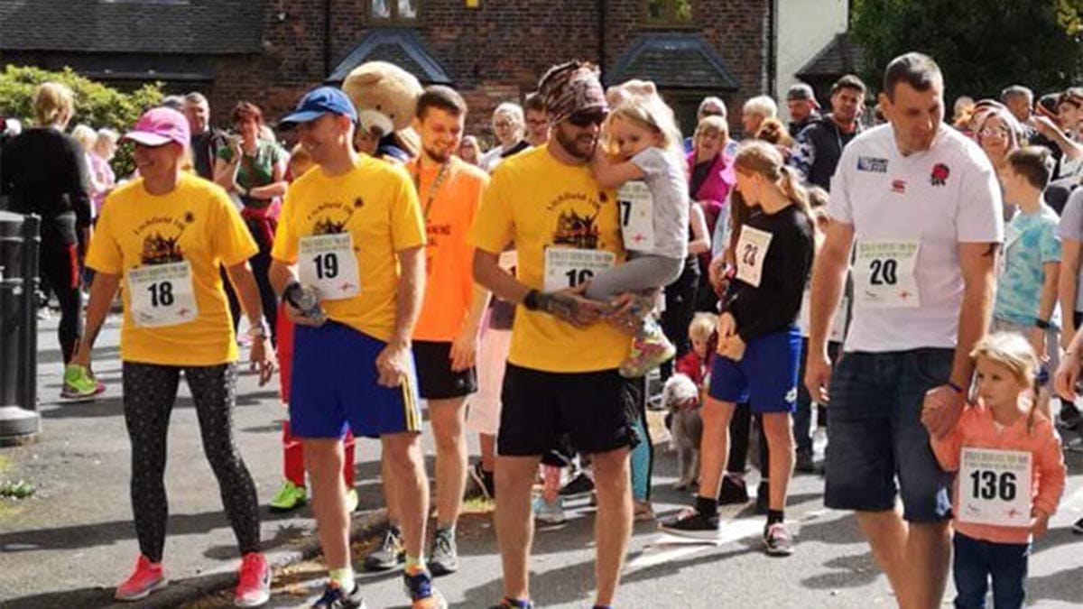 The world's shortest fun run in Burntwood