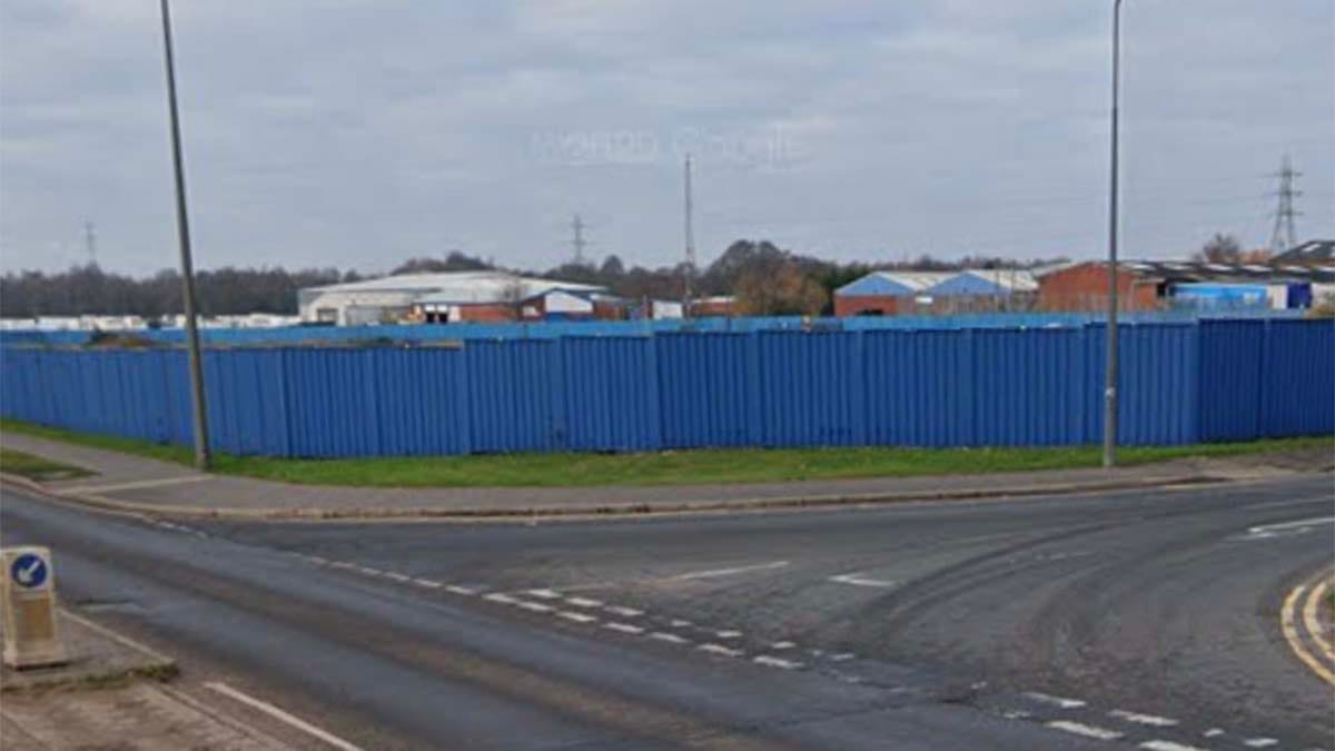 The 'blue hoarding' site in Burntwood. Picture: Google Streetview