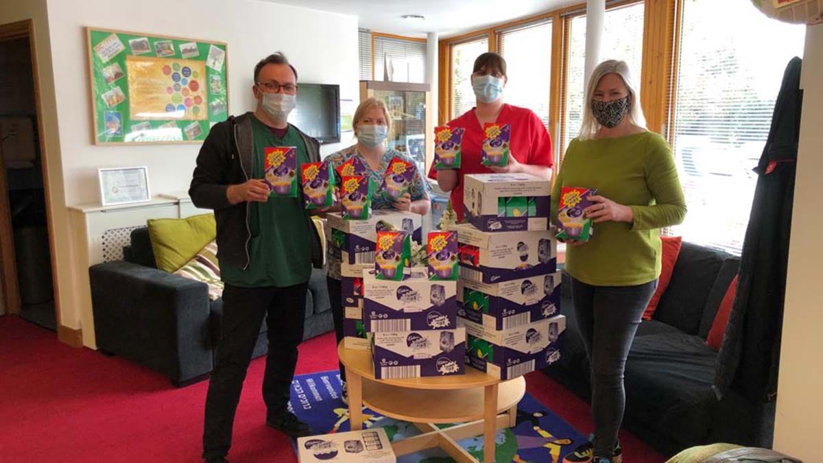 The Easter eggs handed over by Tippers