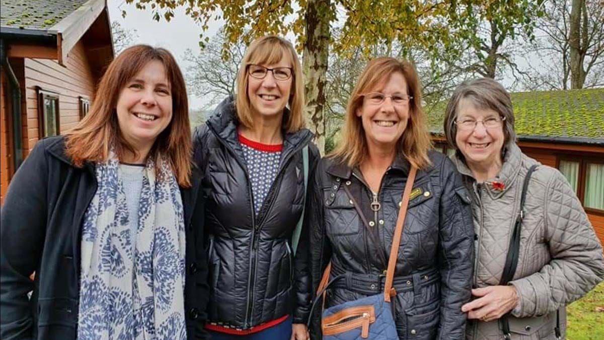 Paula Young, Andrea Fiford, Jan Hughes and Carole Dyson