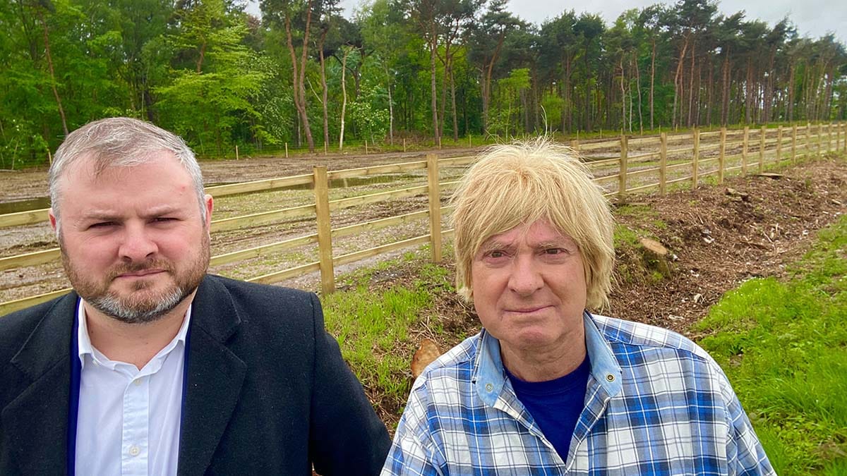 Andrew Stephenson MP and Michael Fabricant MP during their visit to HS2 sites