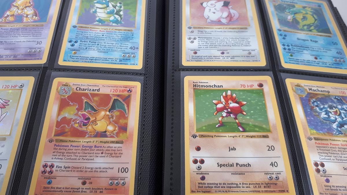 The first edition Pokemon base set