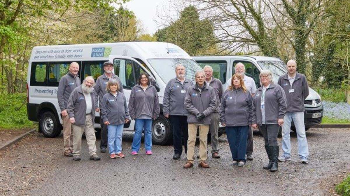 Some of the volunteers from the Kendall and Wall Charitable Trust