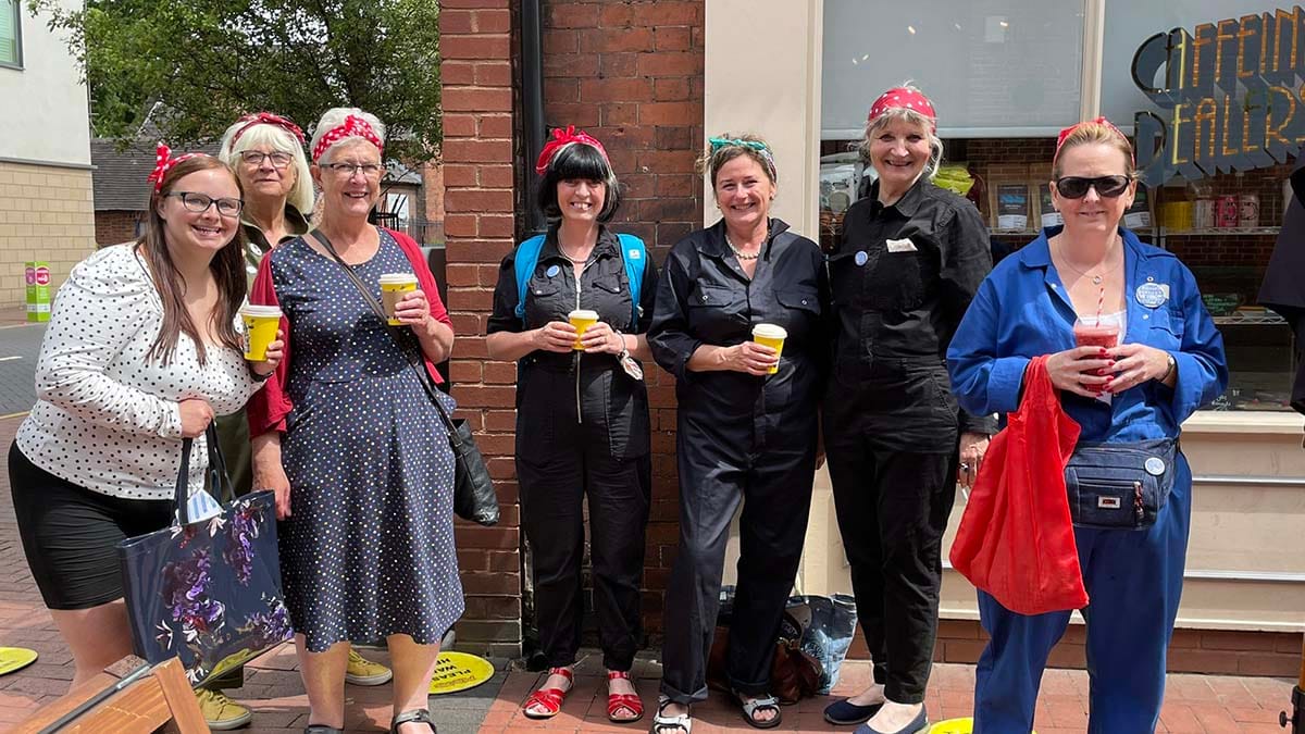 Rosie's Plaques visiting Lichfield
