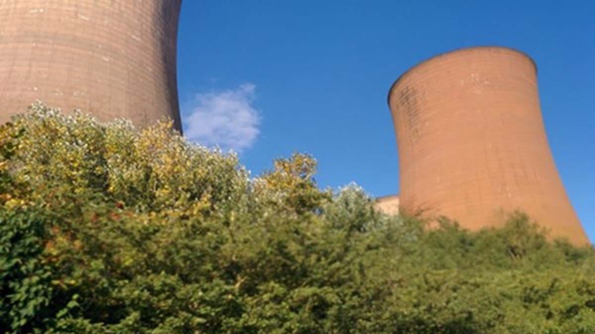 The cooling towers at Rugeley Power Station