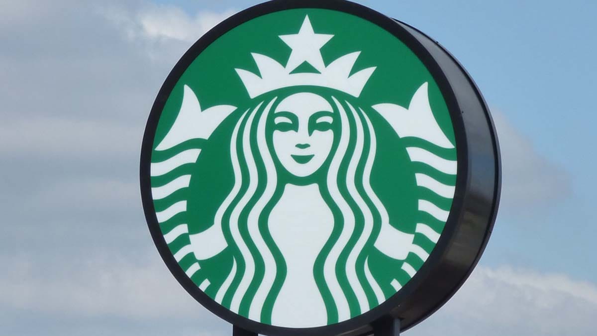 Starbucks sign. Picture: Elliott Brown