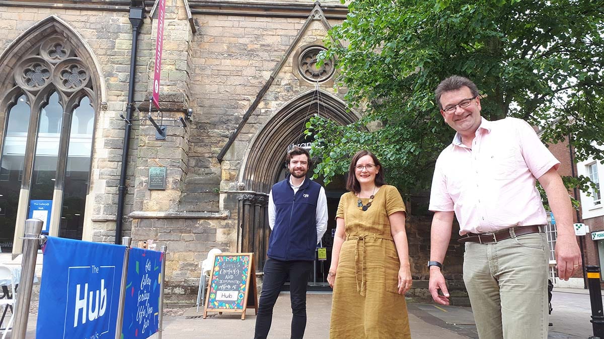 Ben Winterton, Louise Fleming and Richard Winterton at The Hub